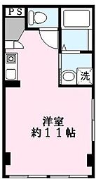 ラフェスタ彦根3 ワンルームの間取図画像
