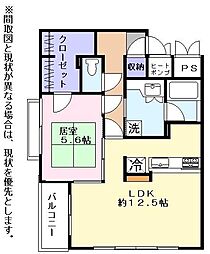 Chouette 1LDKの間取図画像