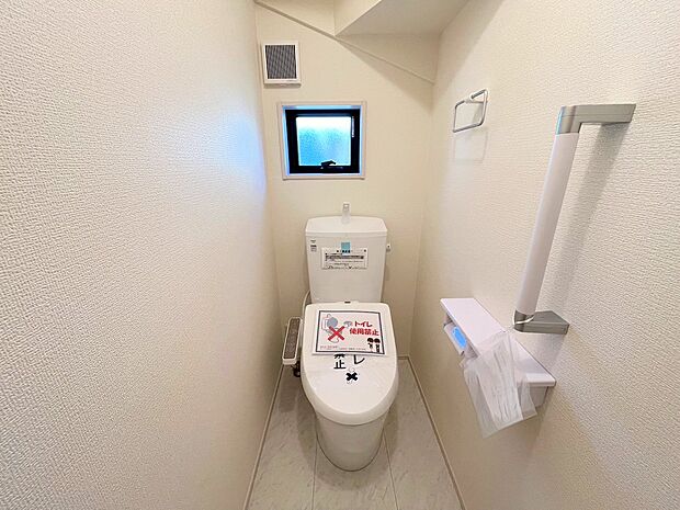 各階にトイレを完備しました。