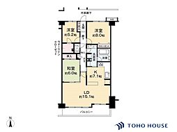 レーベンハイム大宮グランファースト 3LDKの間取図画像