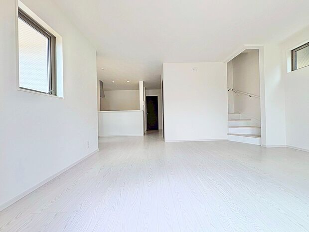 LDK20.1帖。リビングイン階段を採用し、自然なコミュニケーションが増加します。