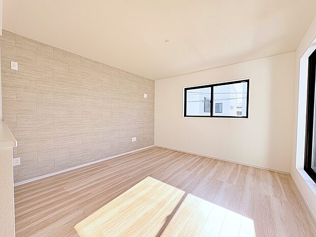 アクセントクロスはお気に入りの家具も引き立たせてくれます。