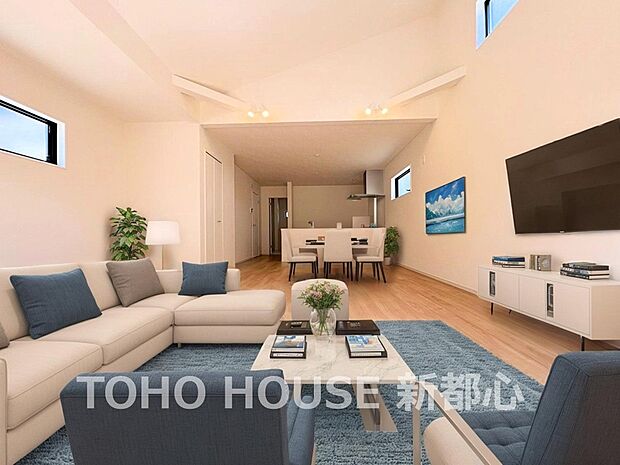 水回りを集約した家事効率の良い動線を確保しています。※現況の物件写真に、ＣＧによる画像処理がされています。