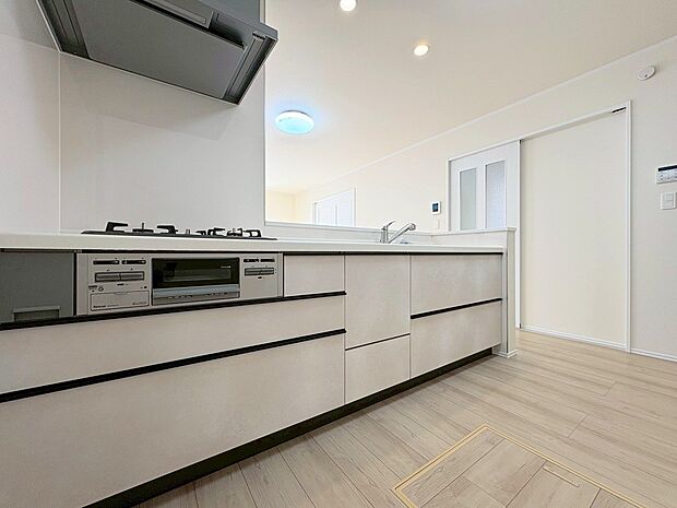 水回りを集約した家事効率の良い動線です。