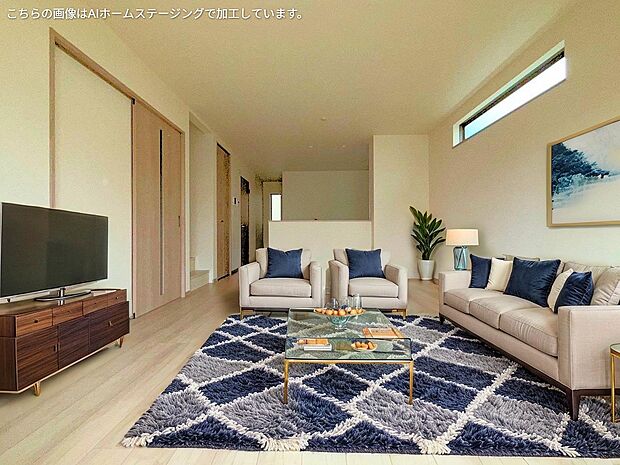 18帖LDKには大容量収納が可能なパントリー付き。※現況の物件写真に、ＣＧによる画像処理がされています。