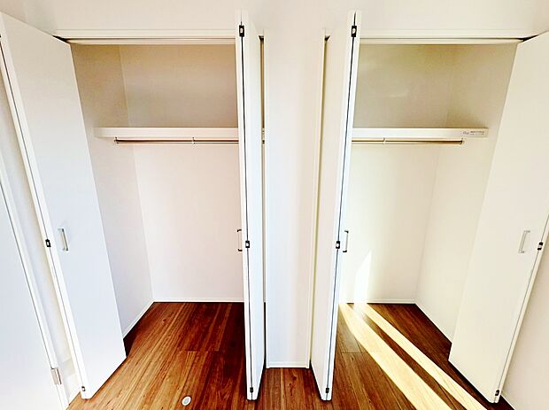 収納スペースのゆとりが生活をより豊かにしてくれます。