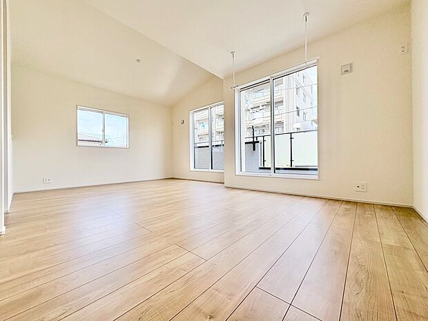 二部屋に分けて個室にできる可変型空間です。