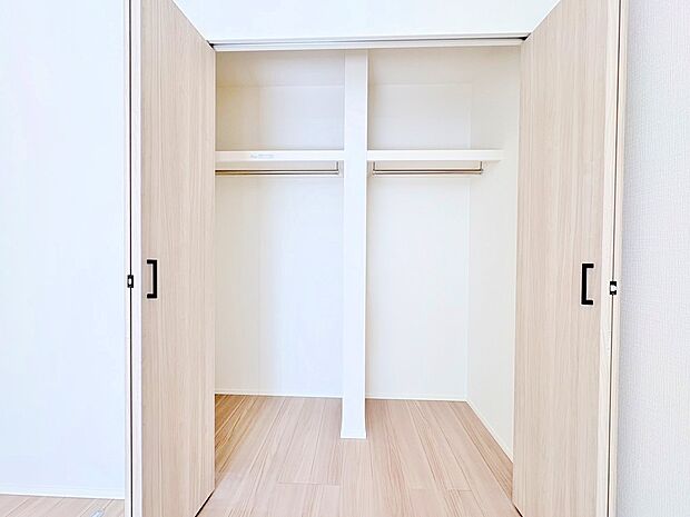 各お部屋にしっかりと収納スペースを設けてあります。