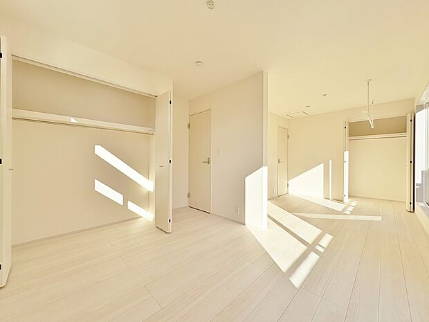 将来的に二つの部屋にアレンジできるフレキシブルルーム。