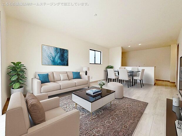 回遊性のある動線効率の良いレイアウトになっています。※現況の物件写真に、ＣＧによる画像処理がされています。