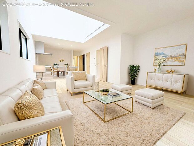 LDKは22帖の広々とした空間。この地に住むプライドを満たしてくれるクオリティ。