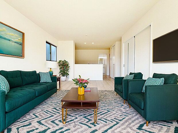 水回りをまとめた家事ラク設計。ご家族と愛情を育む新しい暮らしはいかがですか。※現況写真にCG加工がされています。