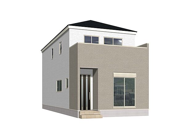 1号棟完成予想図。東川口駅、浦和美園駅まで徒歩約20分の立地。