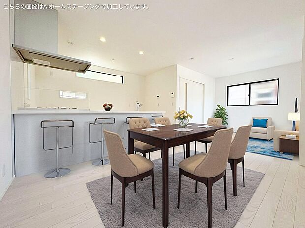 お気に入りのインテリアに囲まれた素敵な空間を創り上げてください ※現況の物件写真にCG画像処理済み