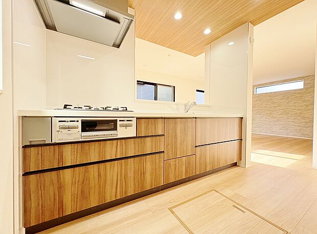 毎日の家事が楽しくなるように考え抜かれたキッチン。