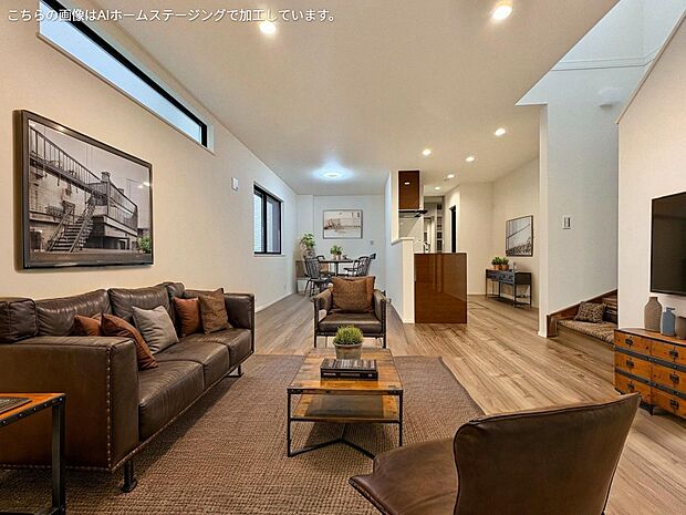 お気に入りのインテリアに囲まれた素敵な空間を創り上げてください ※現況の物件写真にCG画像処理済み