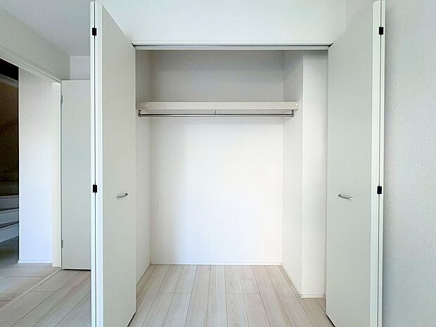 各お部屋にしっかりと収納スペースを設けてあります。