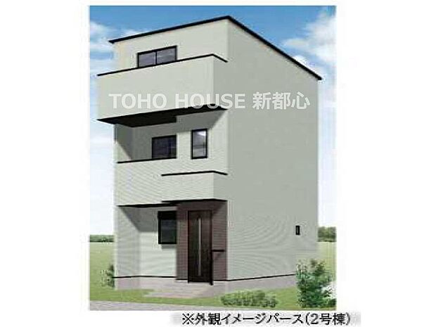 中浦和駅徒歩15分、南与野駅徒歩17分の立地。全室南向きの間取り。