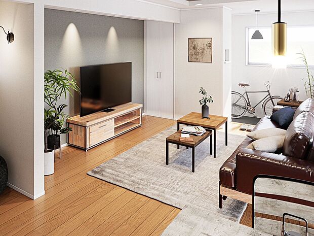 開放的なリビングでのびのびとした暮らしの実現へ。