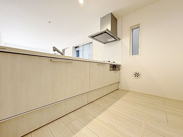 毎日の家事が楽しくなるように考え抜かれたキッチン。