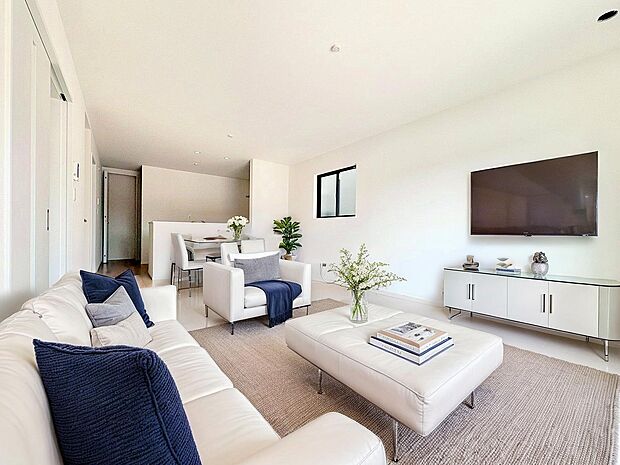 19.75帖の開放的なＬＤＫでのびのびとした暮らしの実現へ。※現況の物件写真にＣＧによる画像処理がされています。