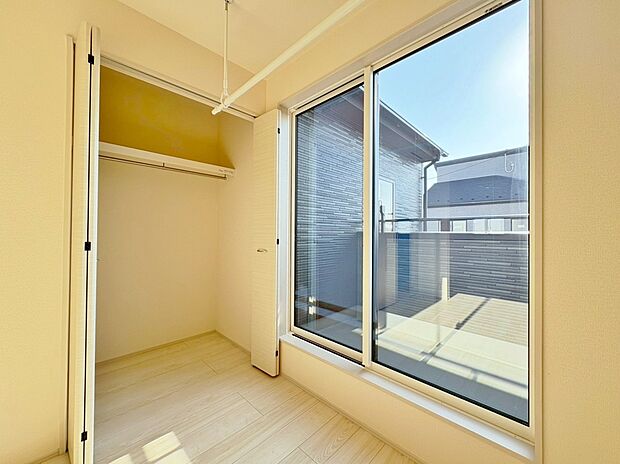 各お部屋にしっかりと収納スペースを設けてあります。