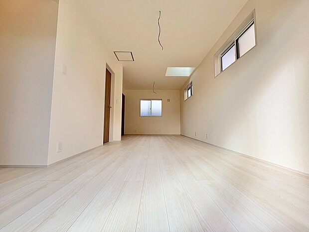 将来的に二つの部屋にアレンジできるフレキシブルルーム。