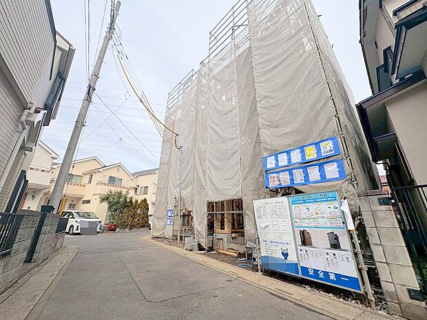 2階と3階にバルコニーを確保いたしました。(令和8年2月 撮影)