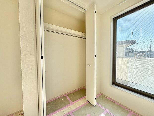 各お部屋にしっかりと収納スペースを設けてあります。(令和8年2月 撮影)