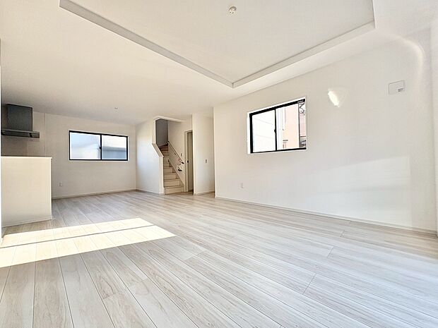 折上天井でお洒落なリビング空間にこだわりました。