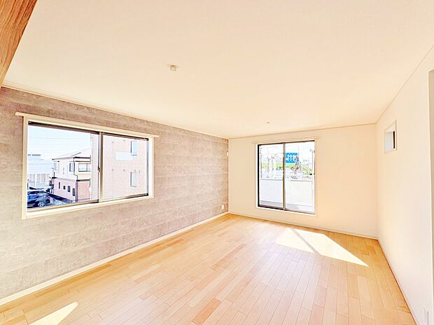 アクセントクロスはお気に入りの家具も引き立たせてくれます。