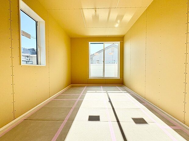 2階は全居室6帖以上、WICを2ヶ所設けたゆとりある設計です。(令和7年12月 撮影)