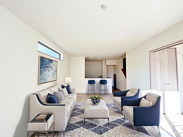 日常から解放される開放感たっぷりの特別な空間を演出。※現況の物件写真にCGによる画像処理がされています。