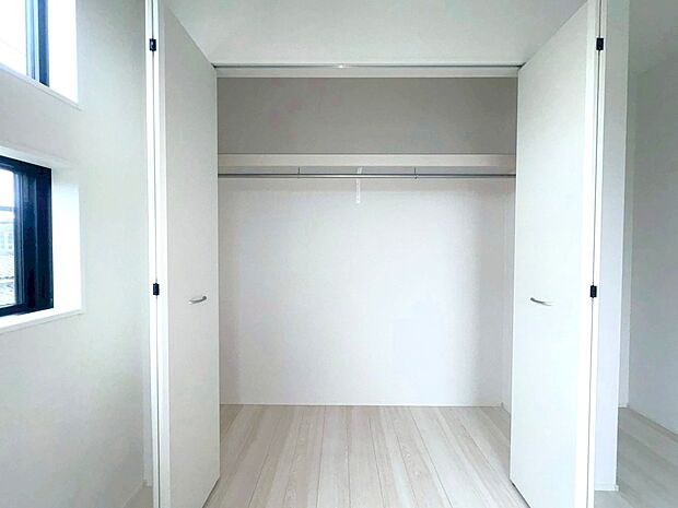 各お部屋にしっかりと収納スペースを設けてあります。