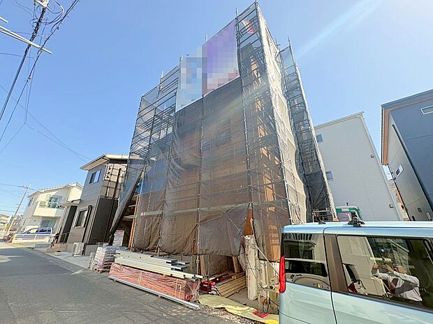 プライバシーに配慮した2階リビング設計。(令和8年3月 撮影)