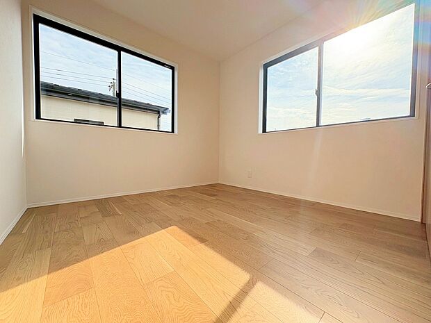 二面採光により優れた風通しと明るい空間を確保しました。