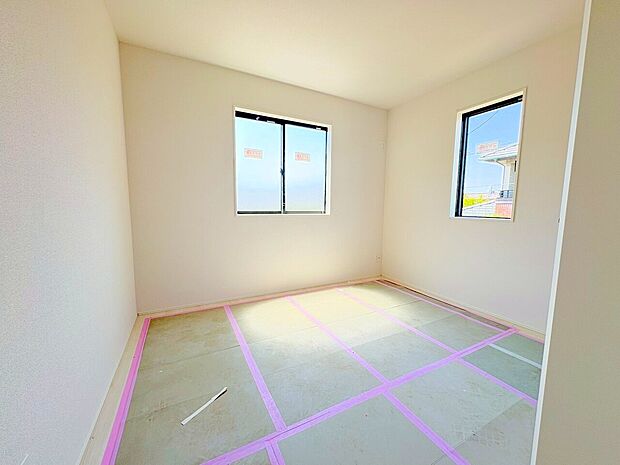 全居室二面採光。採光や通風を考えて設計された間取り。(令和8年5月 撮影)