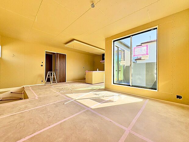 水回りをワンフロアに集約した家事効率の良い動線を確保しています。(令和8年3月 撮影)