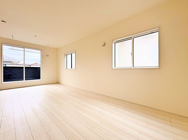 二部屋に分けて個室にできる可変型空間です。