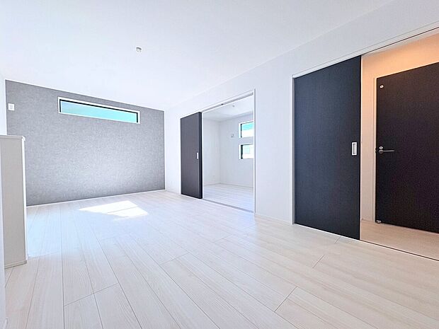 ひとつながりの空間になる、ＬＤＫと続き間居室のある間取り。