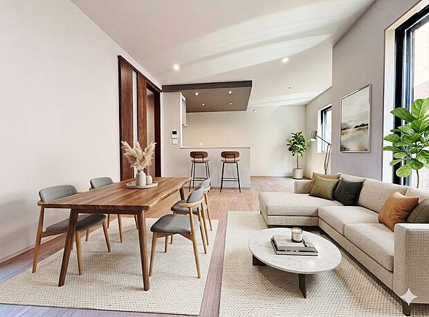 これから長い時間を掛けて暮らしていくのが楽しみな家。※現況物件写真にCG画像処理済み