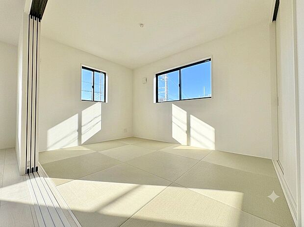 多様な使い方ができる洋風和室を備えています。