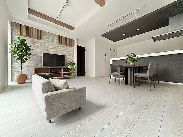 個性ある空間を演出し、住む人の幸せが育まれる場所。 ※現況写真にCGによる画像処理済み