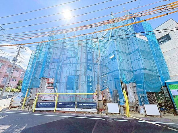 洗面、浴室を2階に配置し、洗濯動線を考慮した設計。(令和8年7月撮影)