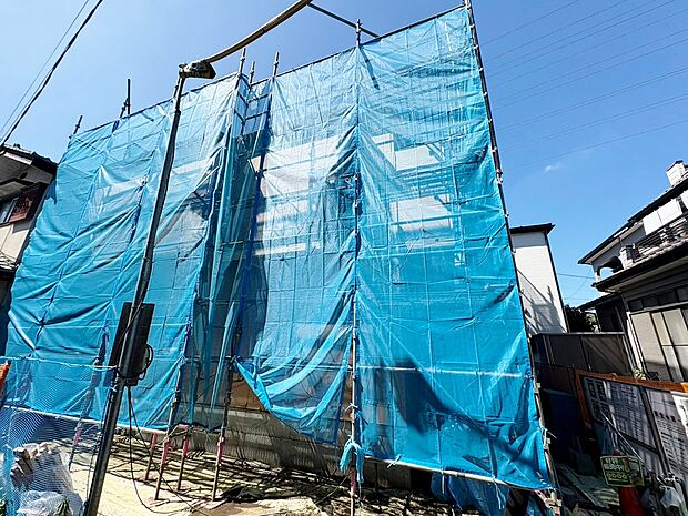 洗面、浴室を2階に配置し、洗濯動線を考慮した設計。(令和8年9月撮影)