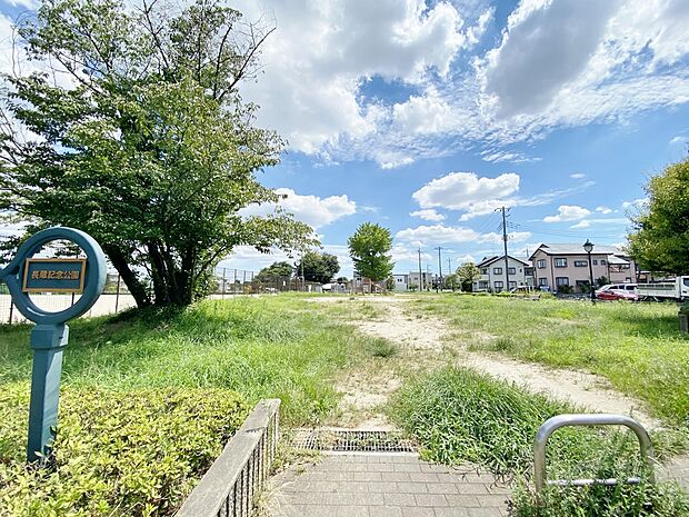 長蔵新田第3公園(長蔵記念公園)まで約400m