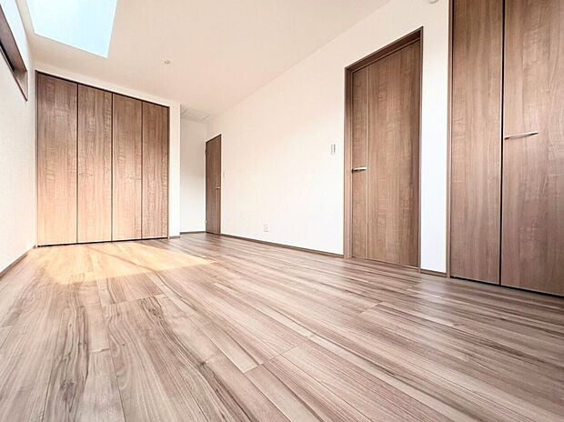 将来的に二つの部屋にアレンジできるフレキシブルルーム。