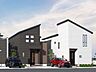 外観：LDKは広々19帖、天井造作で意匠にもこだわっています。