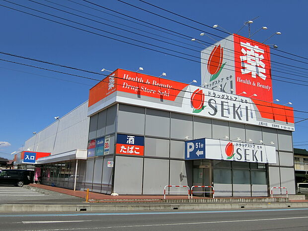 ドラッグストアセキ 上尾川店まで約850m
