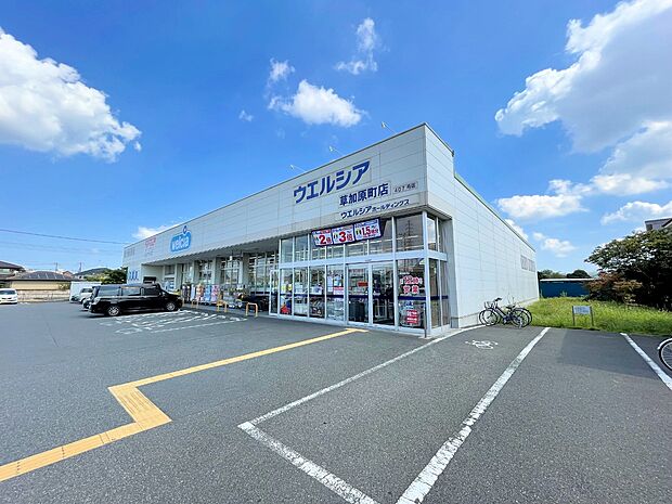 ウエルシア草加原町店まで約800m